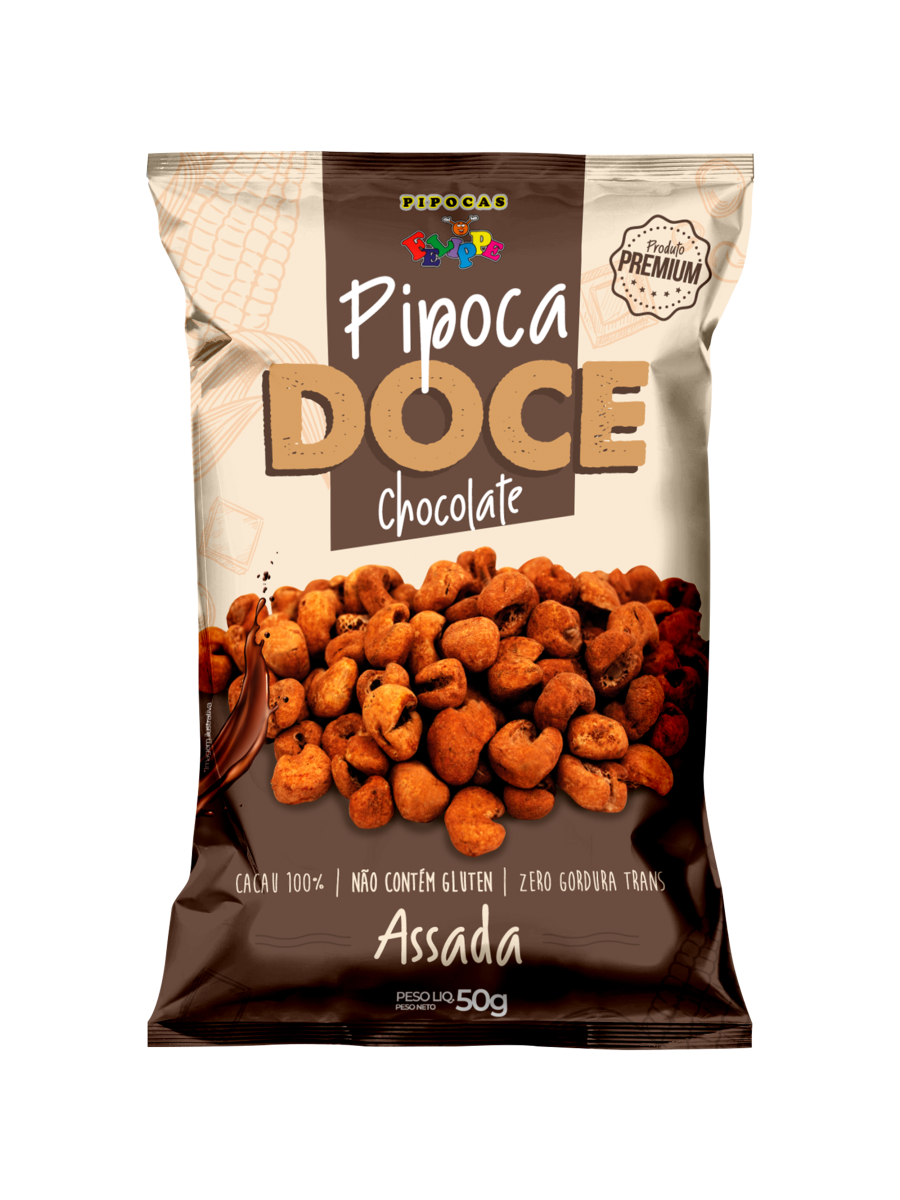 Pacote de Pipoca Doce Chocolate