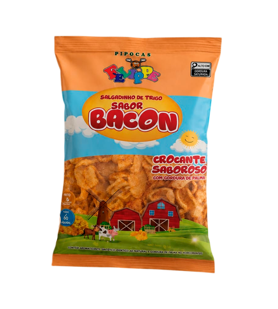 Pacote de Salgadinho de Trigo Bacon